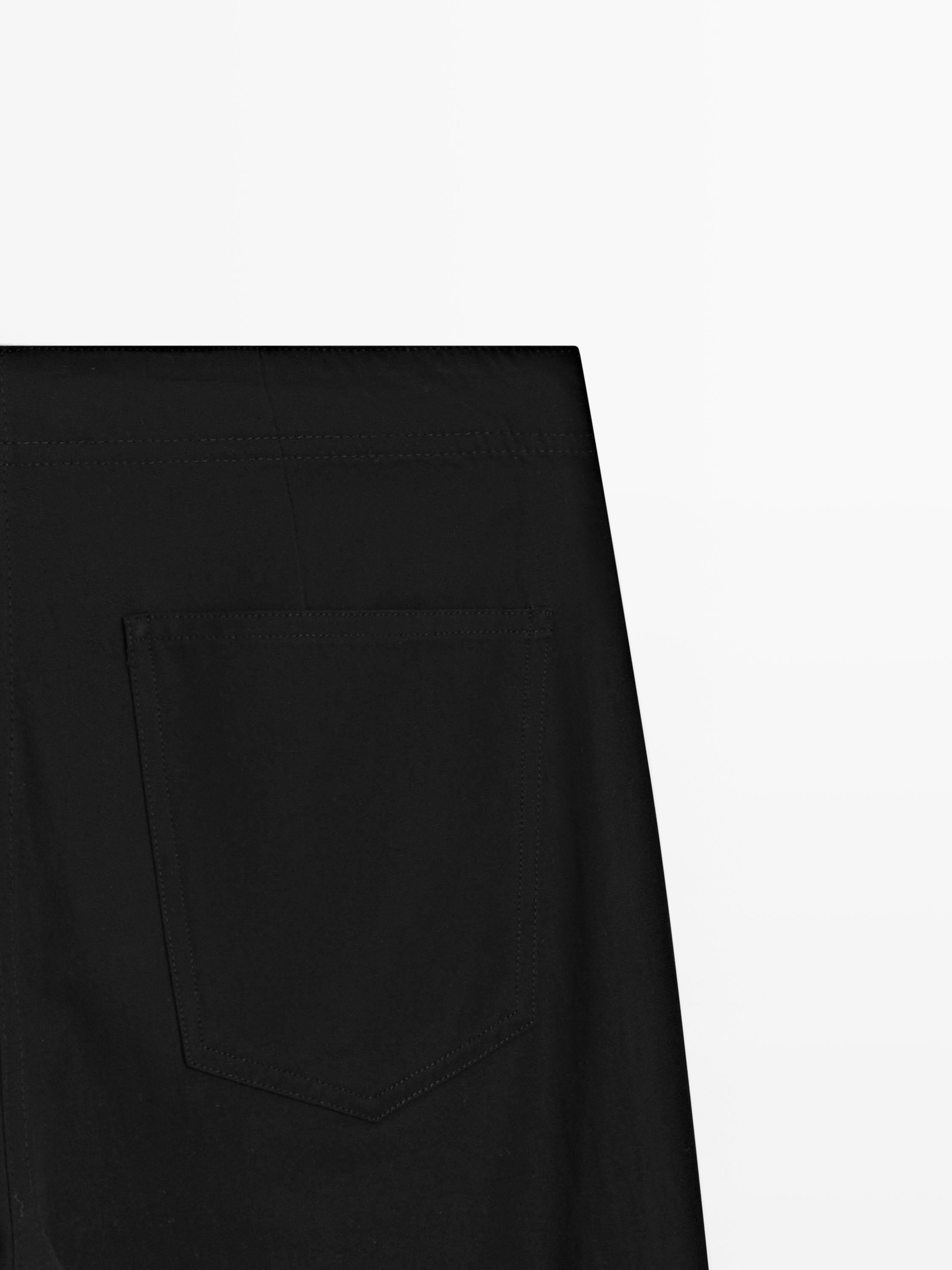 Pantalon flare avec du coton
